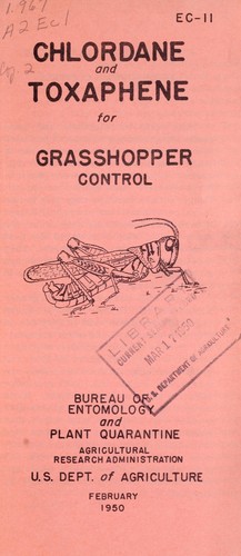 Chlordane and toxaphene for grasshopper control