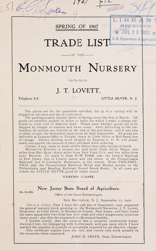 Spring of 1907 trade list of the Monmouth Nursery