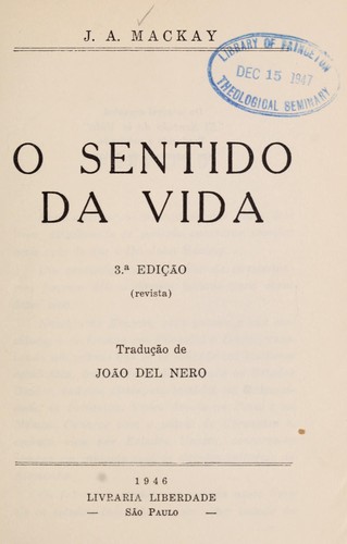 O sentido da vida