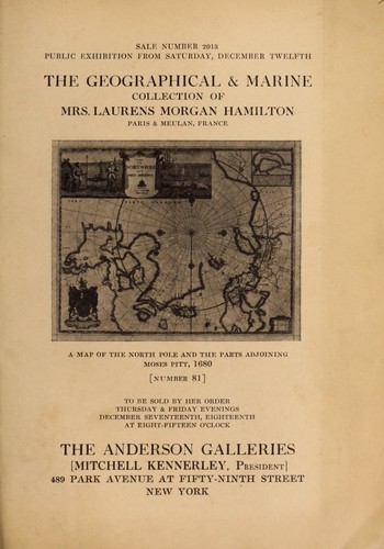 The geographical collection of Mrs. Laurens Morgan Hamilton, Paris, France & Meulan, Seine-et-Oise