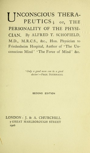 Unconscious therapeutics