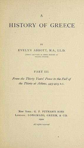 A history of Greece