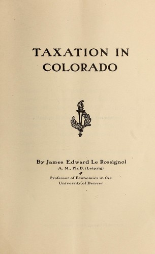 Taxation in Colorado