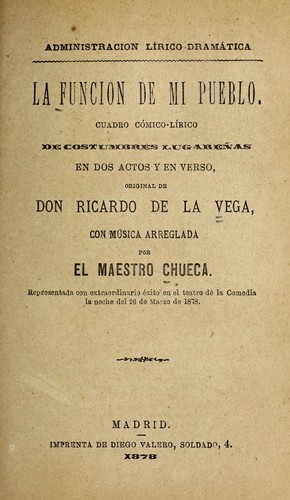 La funcio n de mi pueblo