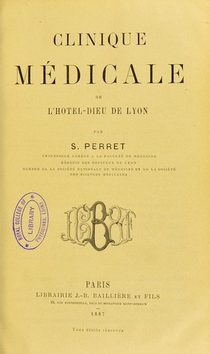 Clinique m©♭dicale de l'H©þtel-Dieu de Lyon