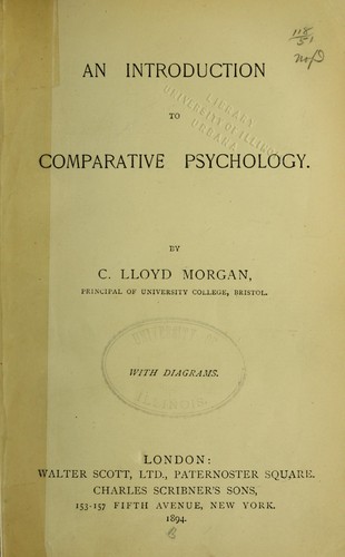 An introduction to comparative psychology