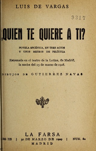 ?Quie n te quiere a ti?