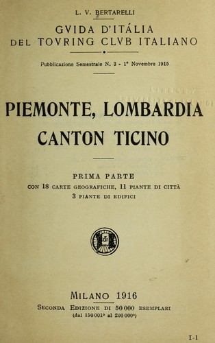 Piemonte, Lombardia, Canton Ticino