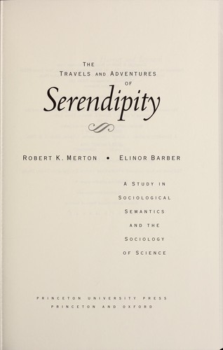The travels and adventures of serendipity