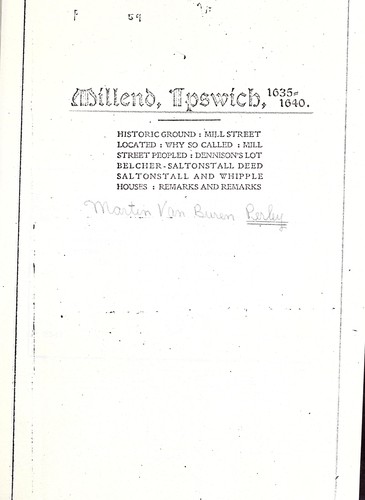 Millend, Ipswich, 1635-1640
