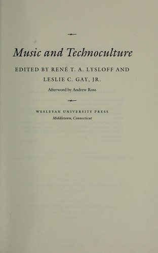 Music and technoculture