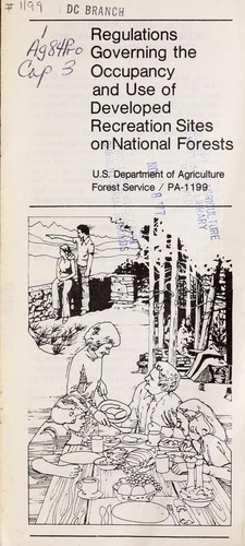 Regulations governing the occupancy and use of developed recreation sites on National Forests