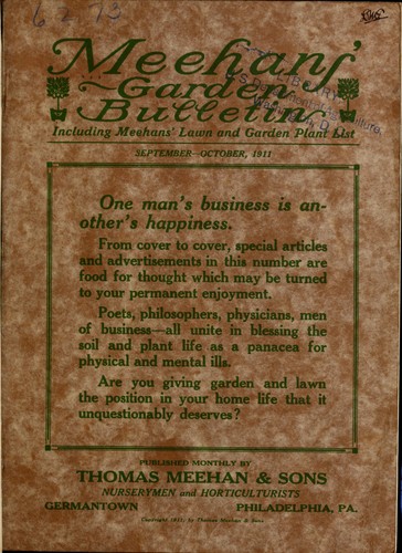 Meehans' garden bulletin