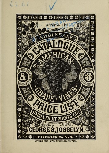 Wholesale catalogue & price list of American grape vines, small fruit plants, etc