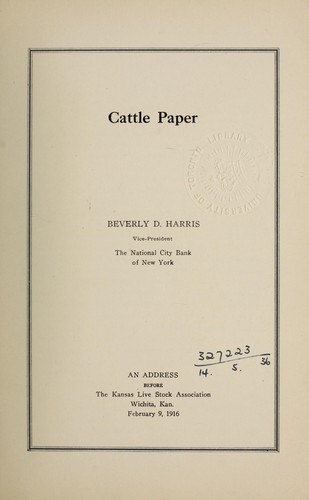 Cattle paper