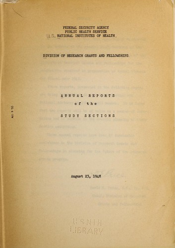 Annual reports of the study section