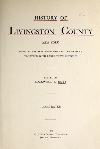 History of Livingston County, New York