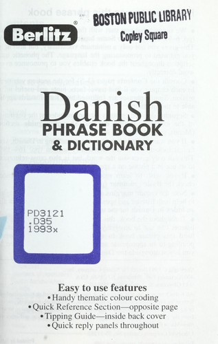 Danish phrase book & dictionary