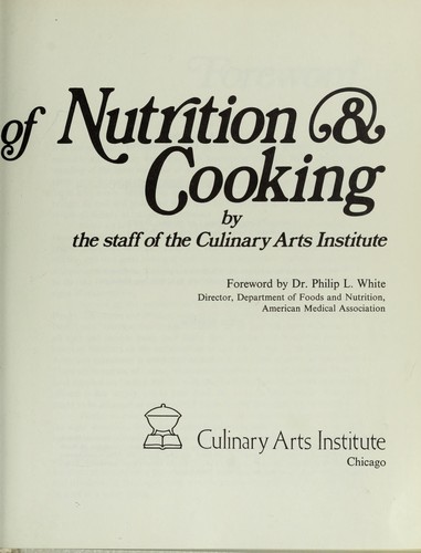 Encyclopedia of nutrition & cooking