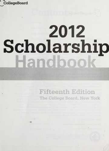 Scholarship handbook 2012