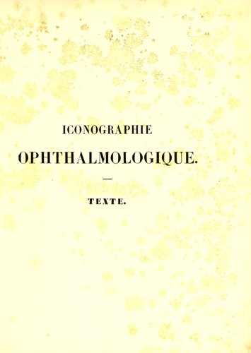 Iconographie ophthalmologique