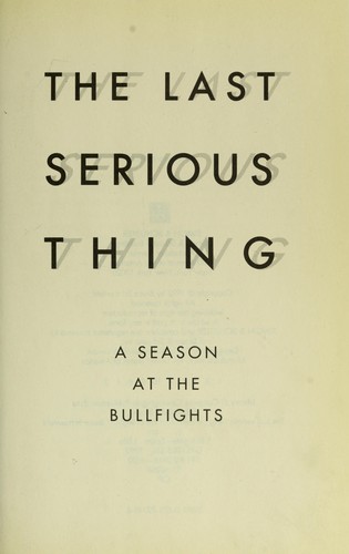 The last serious thing