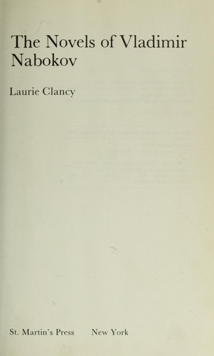 The novels of Vladimir Nabokov
