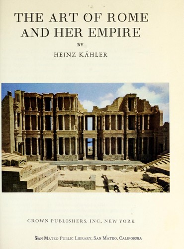 The art of Rome and her empire