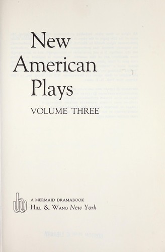 New American Plays (New American Plays)