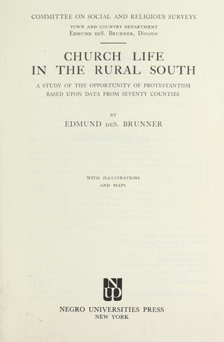 Church life in the rural South
