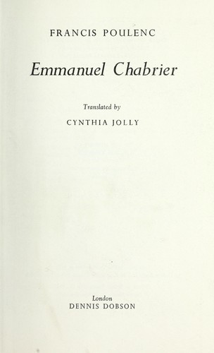 Emmanuel Chabrier