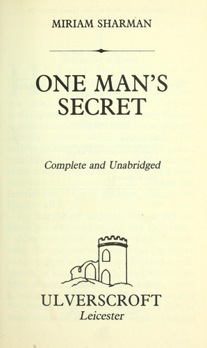 One man's secret