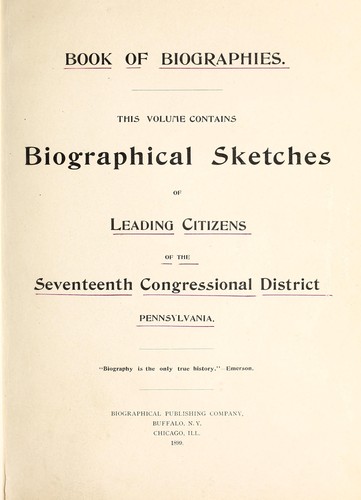Book of biographies