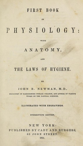 First book in physiology
