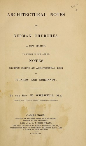 Architectural notes on German churches