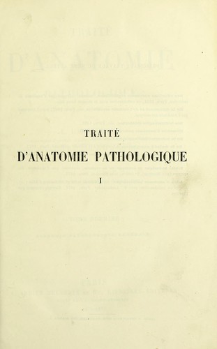 Trait©♭ d'anatomie pathologique
