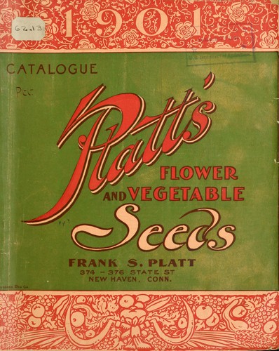 1901 catalogue Platt's flower and vegetable seeds
