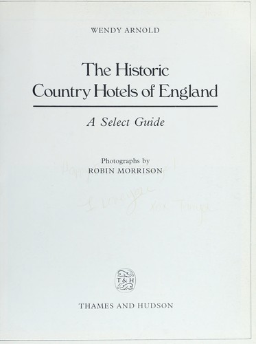 The historic country hotels of England