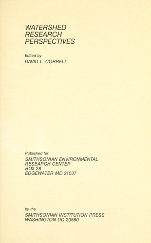 Watershed research perspectives