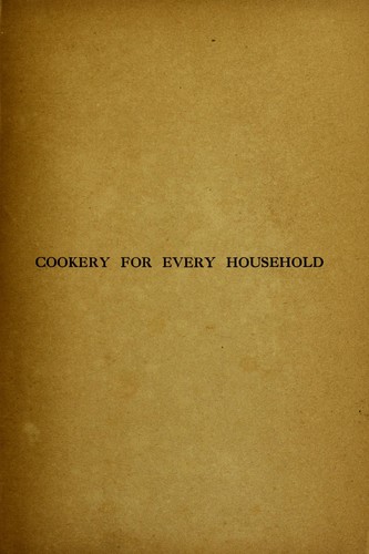 Cookery for every household
