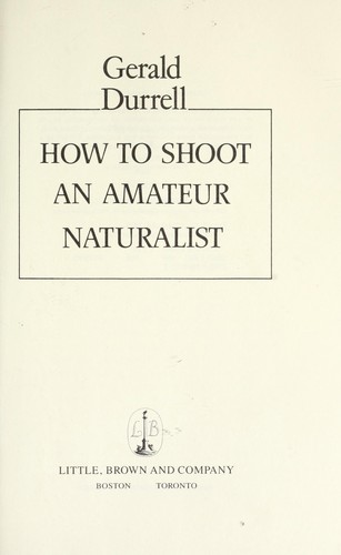 How to shoot an amateur naturalist