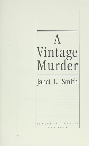 A vintage murder