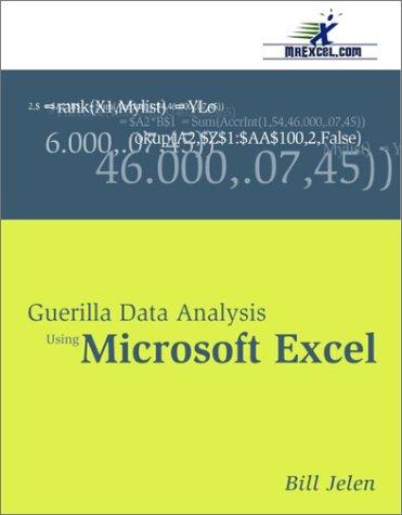Guerilla data analysis using Microsoft Excel