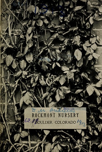 1913 general catalogue of Rockmont Nursery