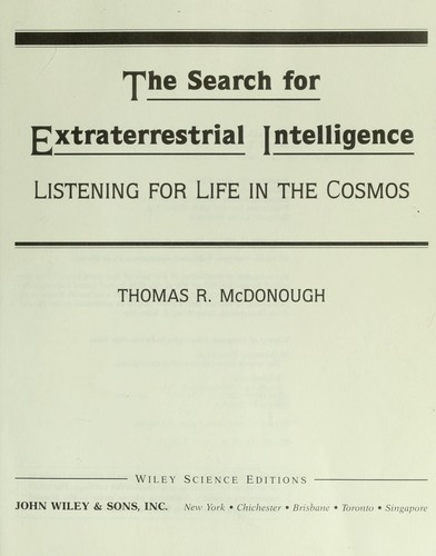 The search for extraterrestrial intelligence