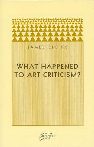 What happened to art criticism?
