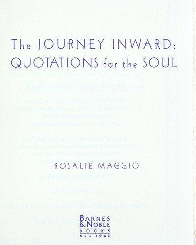 The journey inward