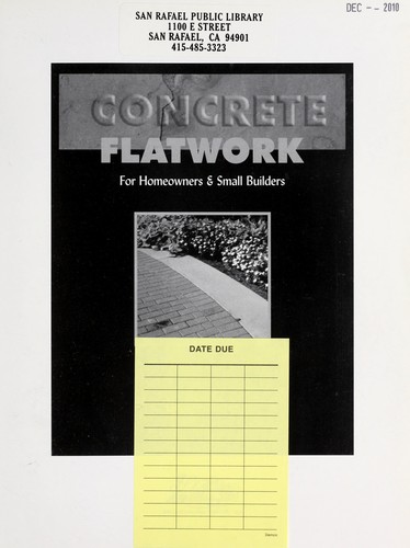 Concrete flatwork for homeowners & small builders
