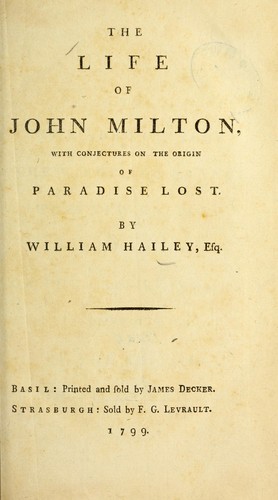 The life of John Milton