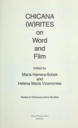 Chicana (w)rites